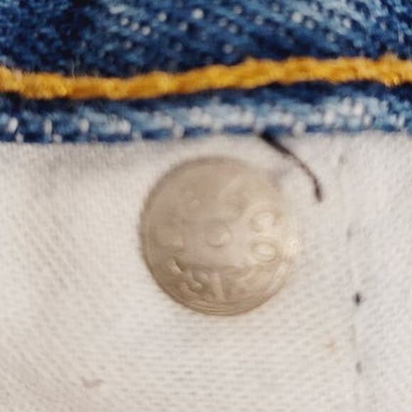 Vintage 80s Levi's Hi-Rise Medium Wash Cotton Jeans 544 16565-1206 25x30 - Picture 6 of 10